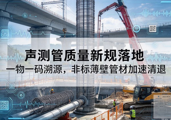 老河口声测管质量新规落地，一物一码溯源，非标薄壁管材加速清退